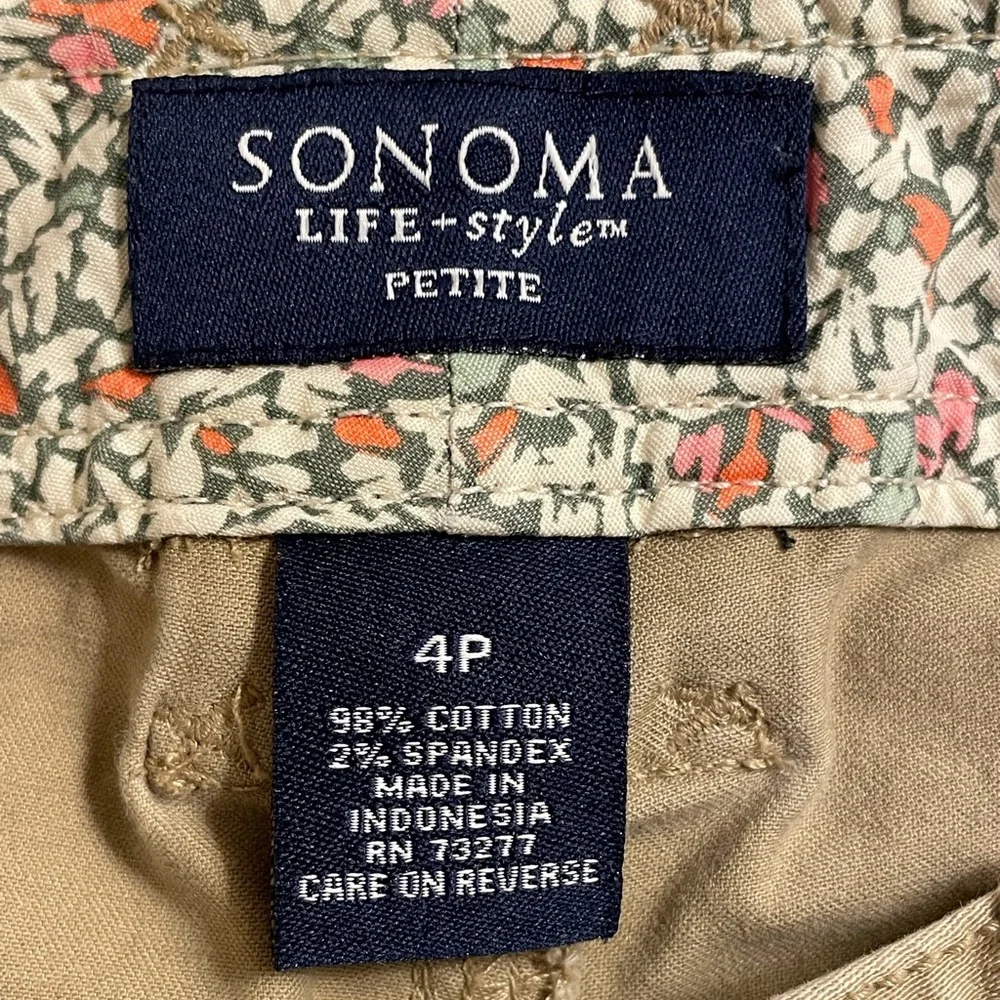 Sonoma Life & Style Bermuda Shorts Khaki Size 4P